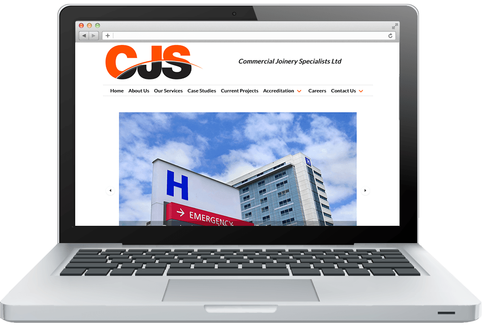 New Commercial Joinery Specialists website by NRG Digital website designers Sunderland 
